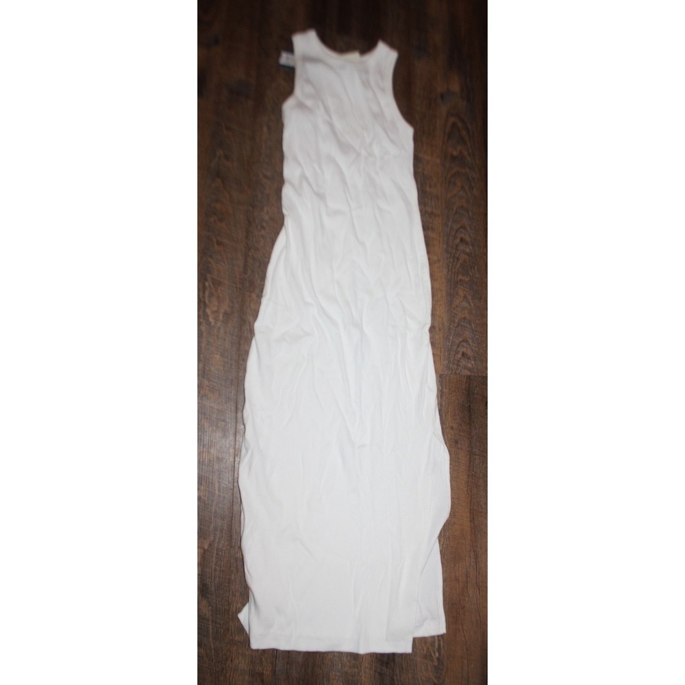 Women's Rib Knit Midi Dress - Universal Thread, white, Size M
